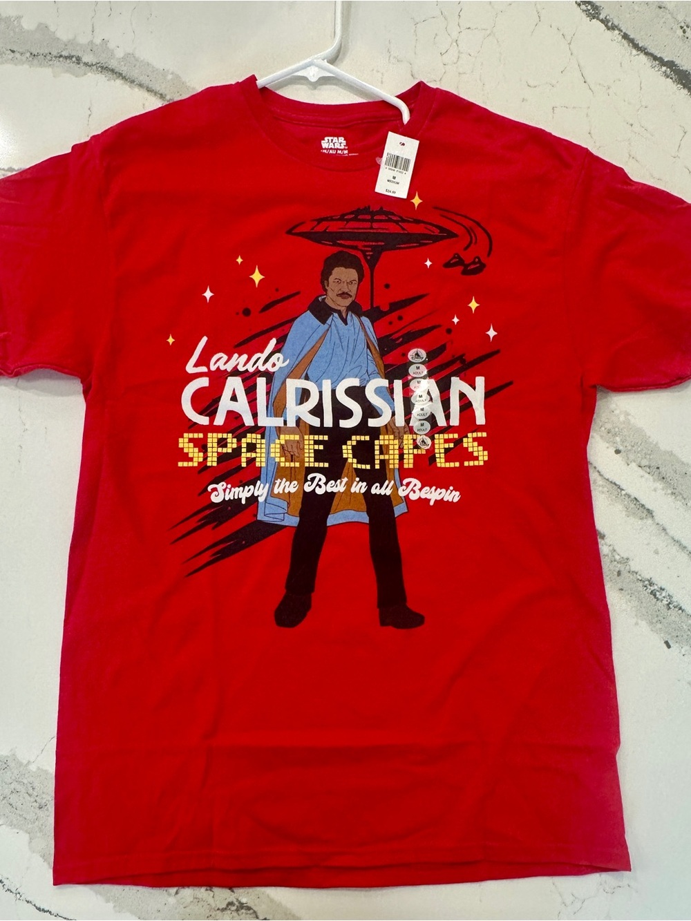 Star Wars Lando Calrissian “Space Capes” Graphic Tee – Medium – New With Tags